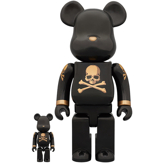 BE@RBRICK mastermind JAPAN BLACK & GOLD 100% & 400%