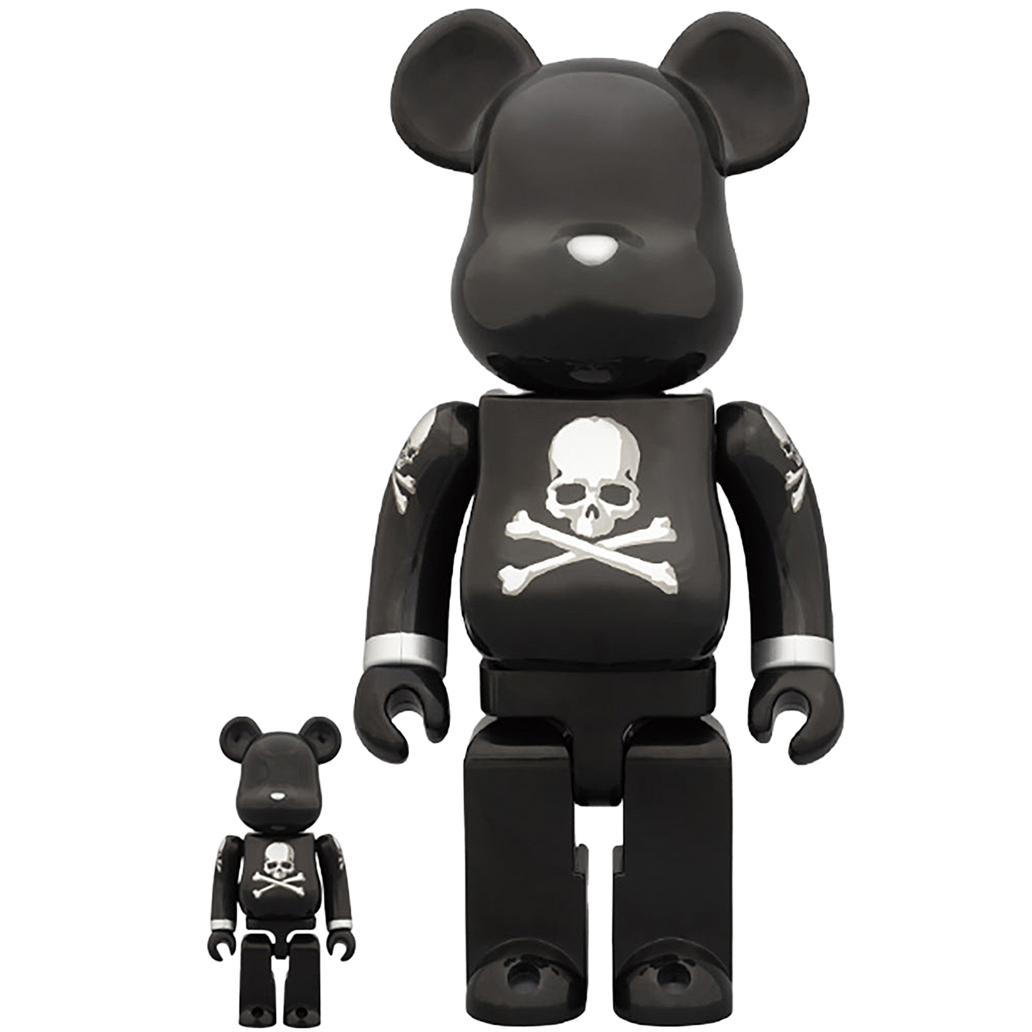 BE@RBRICK mastermind JAPAN BLACK & SILVER  100% & 400%