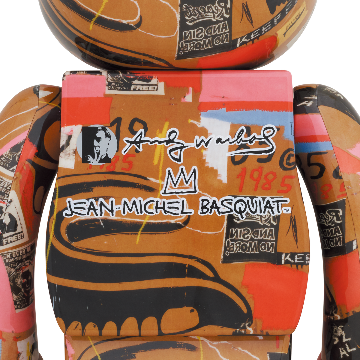 BE@RBRICK Andy Warhol × JEAN-MICHEL BASQUIAT #2 1000％ | MEDICOM