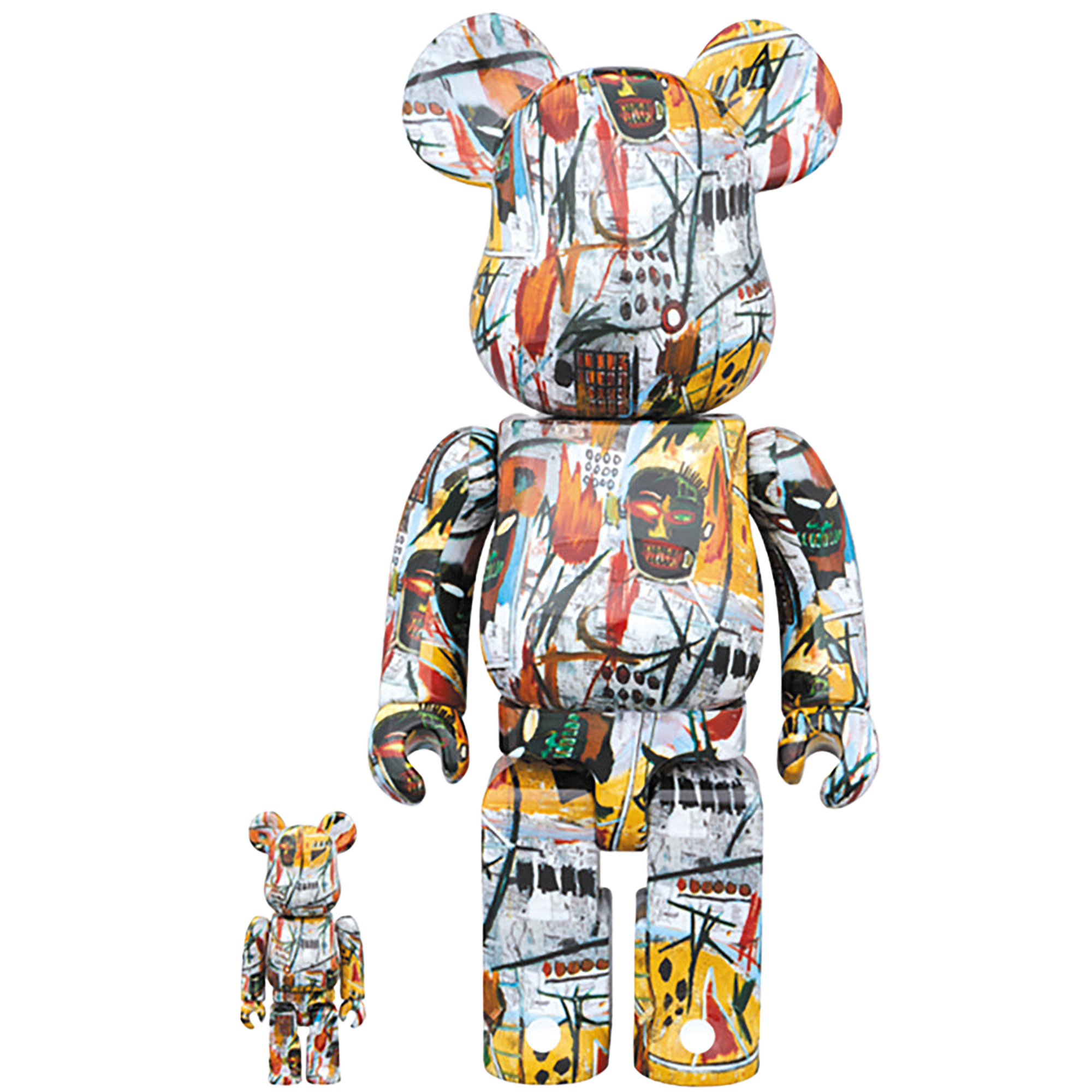 BE@RBRICK JEAN-MICHEL BASQUIAT 100％ & 400％