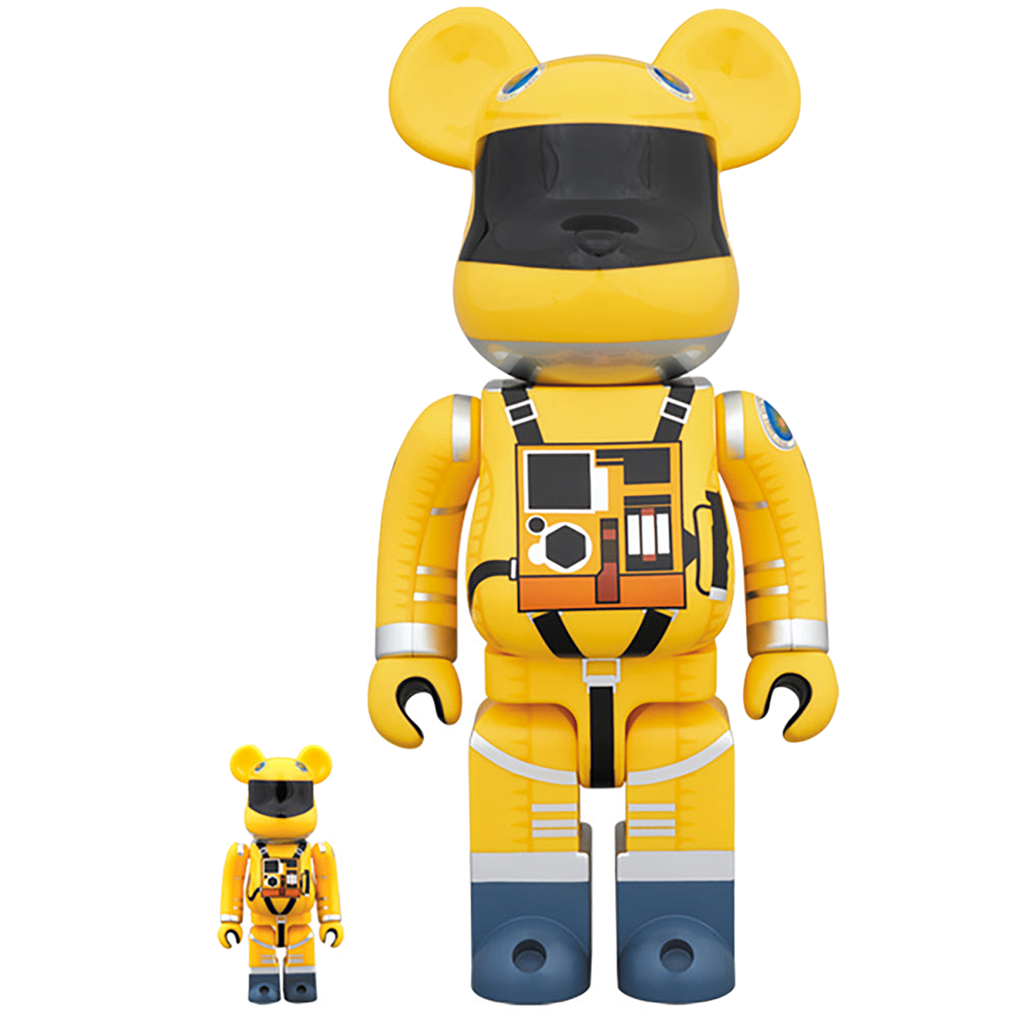 BE@RBRICK SPACE SUIT YELLOW Ver.100％ & 400％