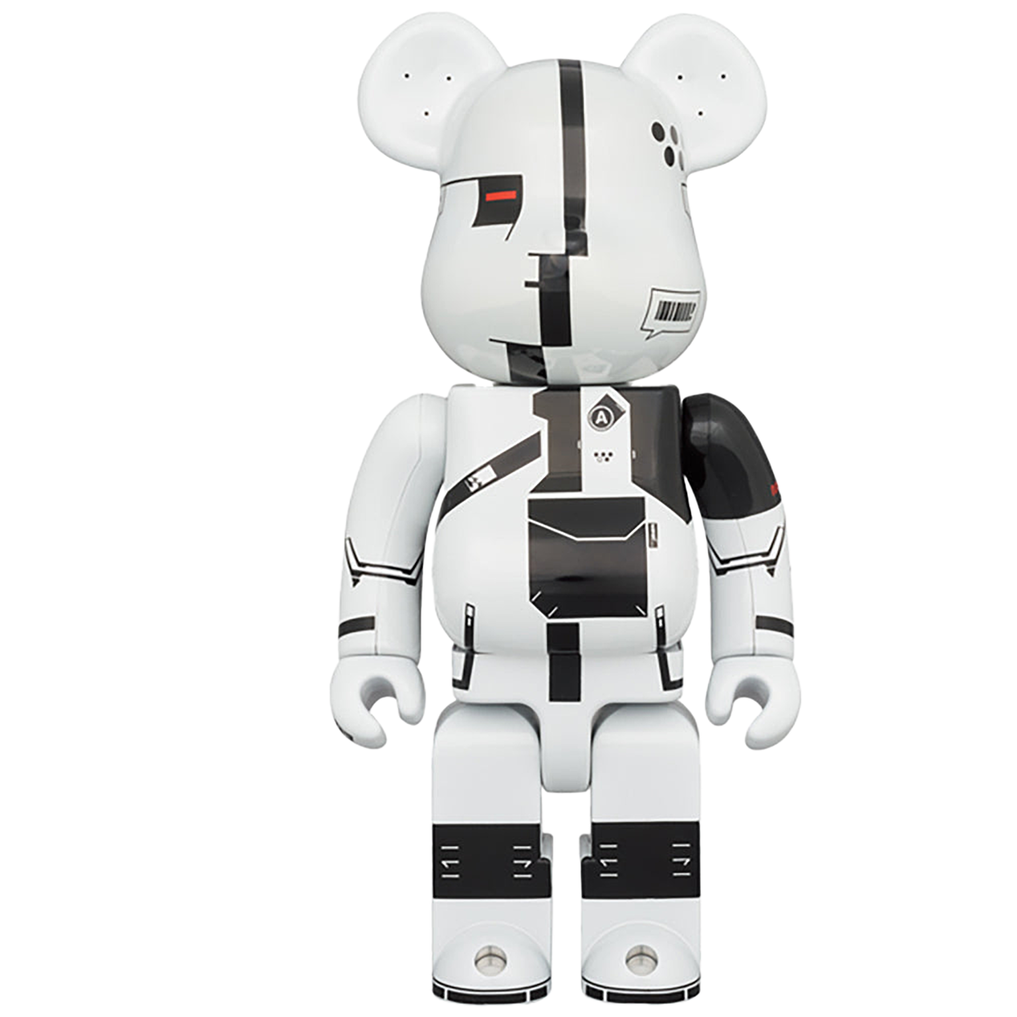 BE@RBRICK ΛCRONYM (R) WHITE CHROME 100％ & 400％