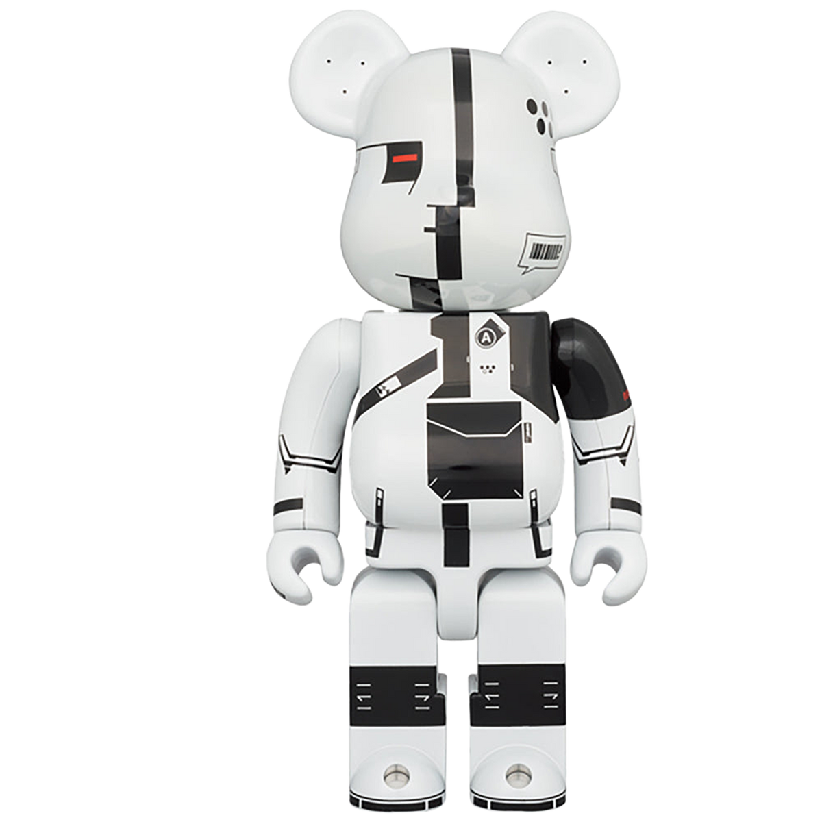 BE@RBRICK ΛCRONYM (R) WHITE CHROME 100％ & 400％