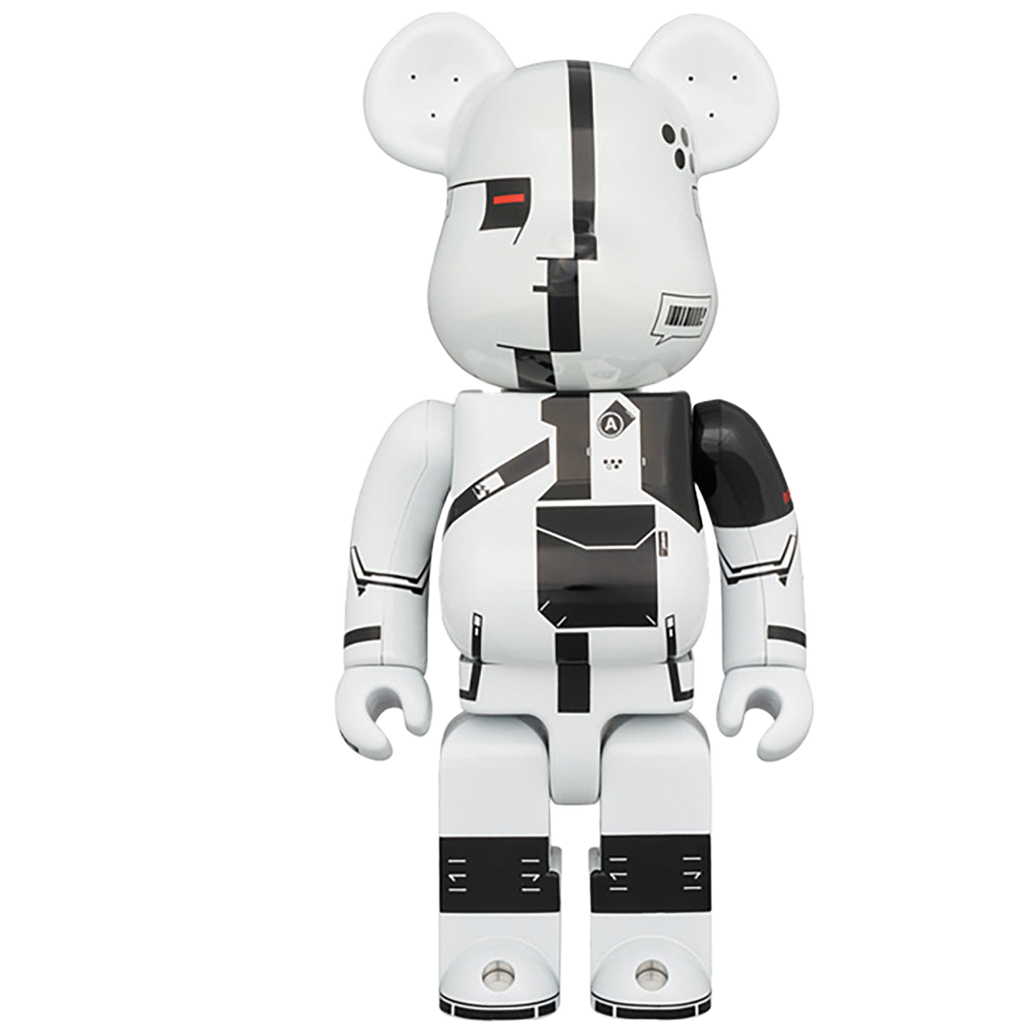 BE@RBRICK ΛCRONYM (R) WHITE CHROME 100％ & 400％