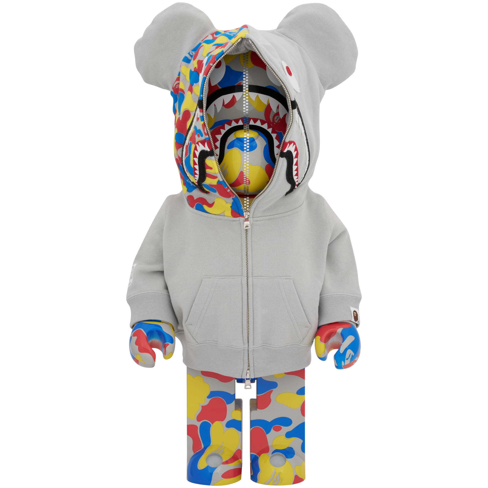 BE@RBRICK BAPE(R) CAMO SHARK MCT 30th ANNIV. 100％ & 400％ 3 PCS SET_2