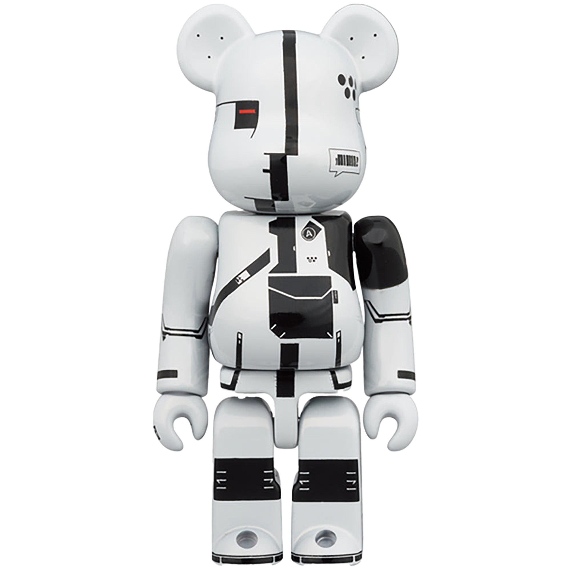 BE@RBRICK ΛCRONYM (R) WHITE CHROME 100％ & 400％