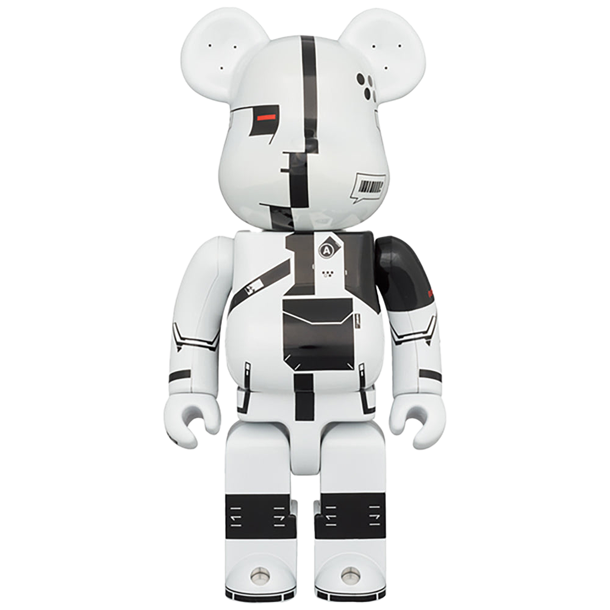 BE@RBRICK ΛCRONYM (R) WHITE CHROME 100％ & 400％