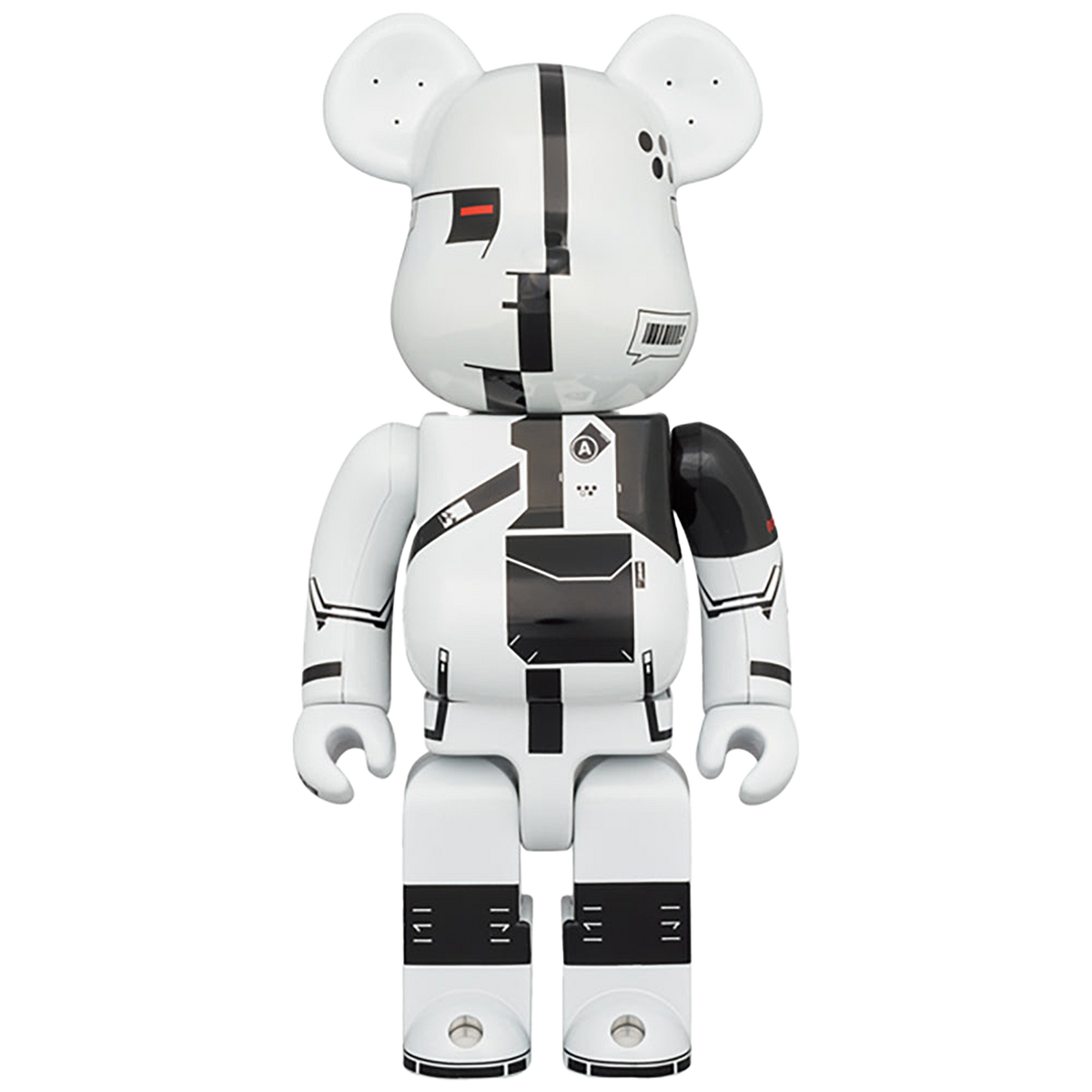 BE@RBRICK ΛCRONYM (R) WHITE CHROME 100％ & 400％