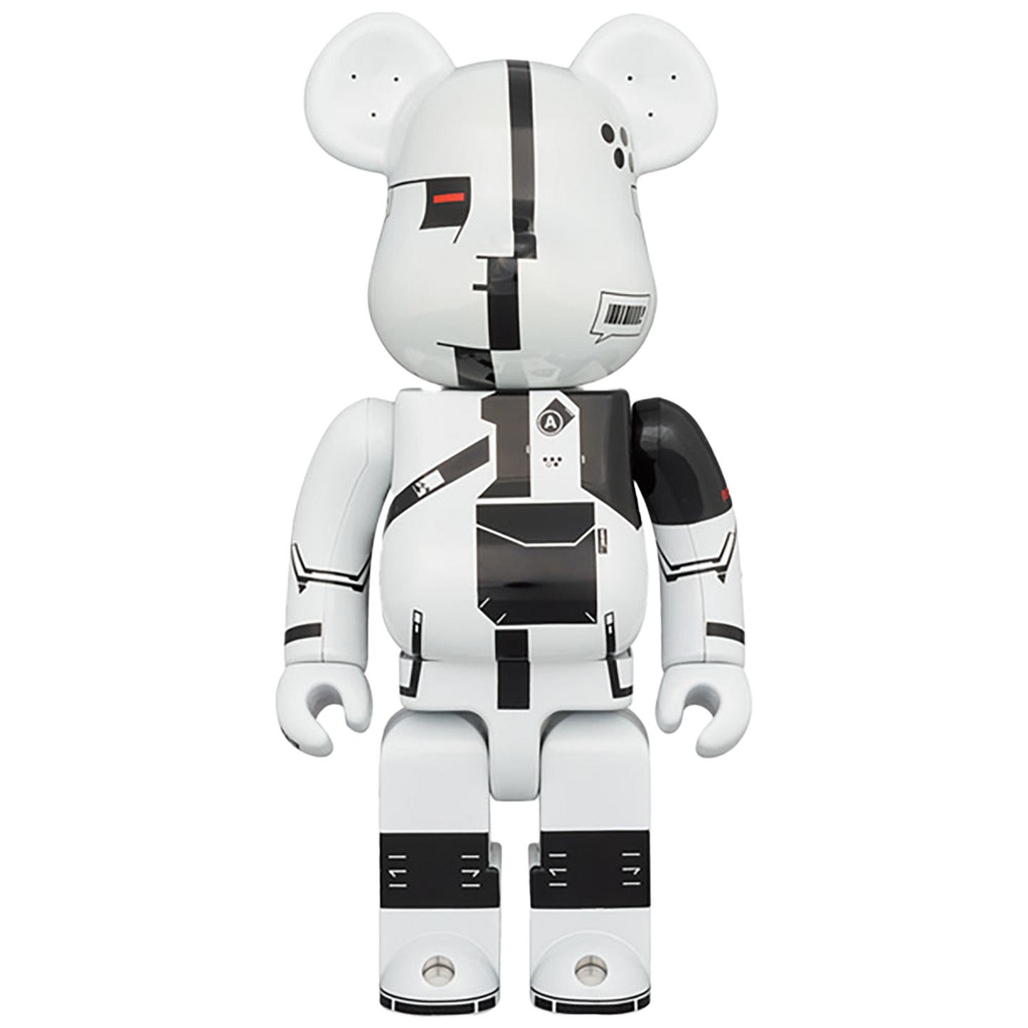 BE@RBRICK ΛCRONYM (R) WHITE CHROME 100％ & 400％