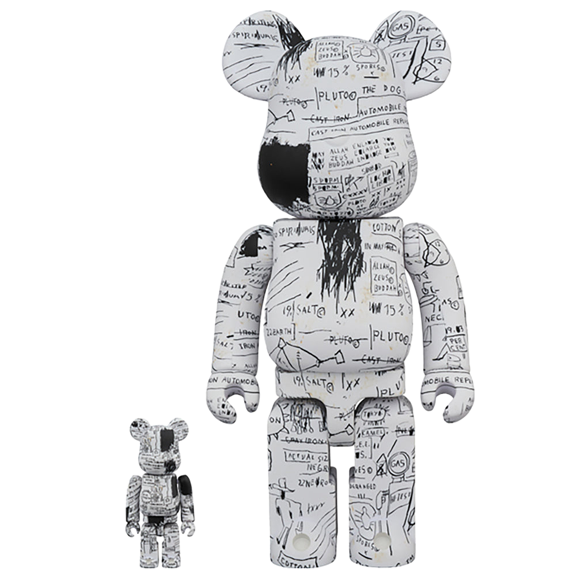 BE@RBRICK JEAN-MICHEL BASQUIAT #3 100％ & 400％