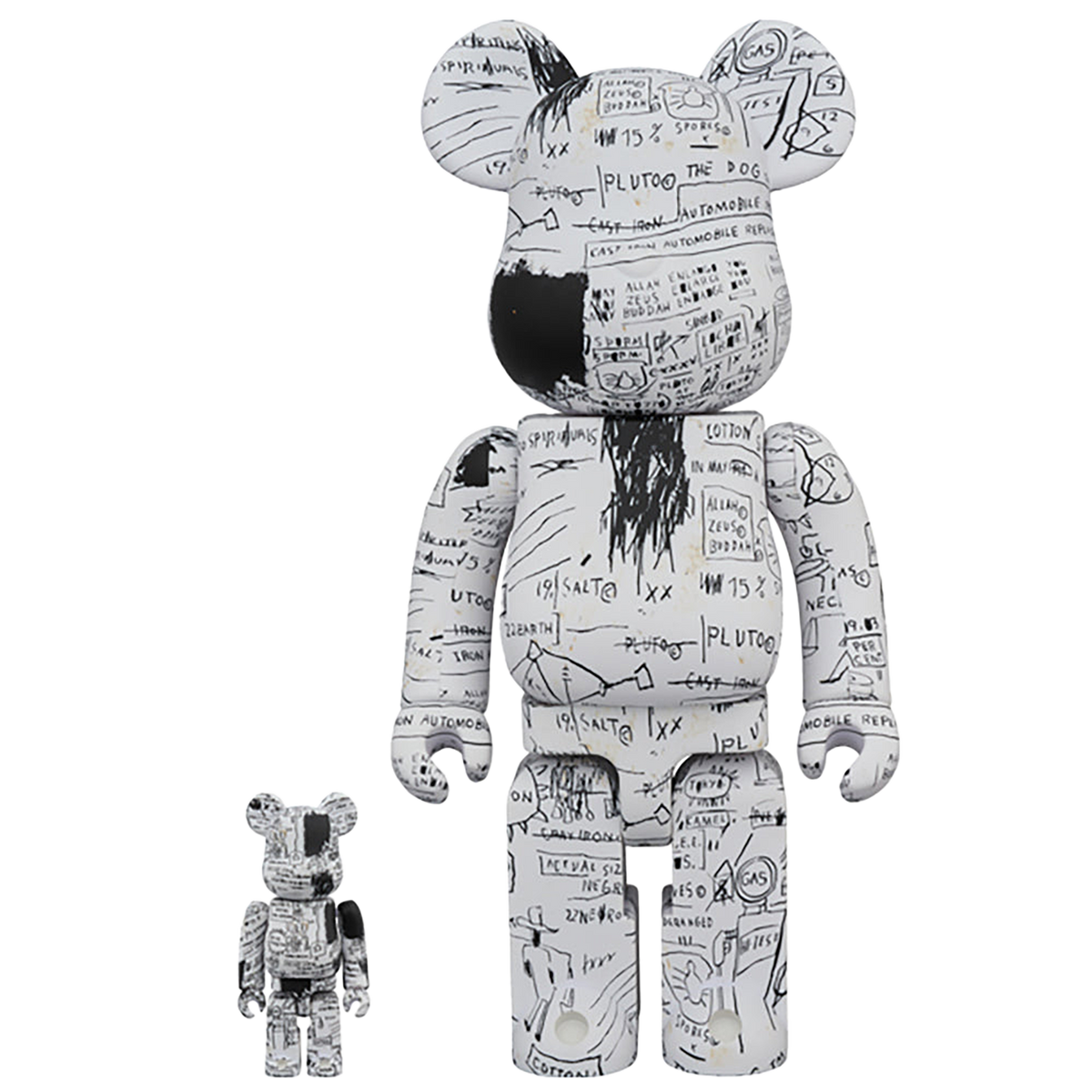 BE@RBRICK JEAN-MICHEL BASQUIAT #3 100％ & 400％