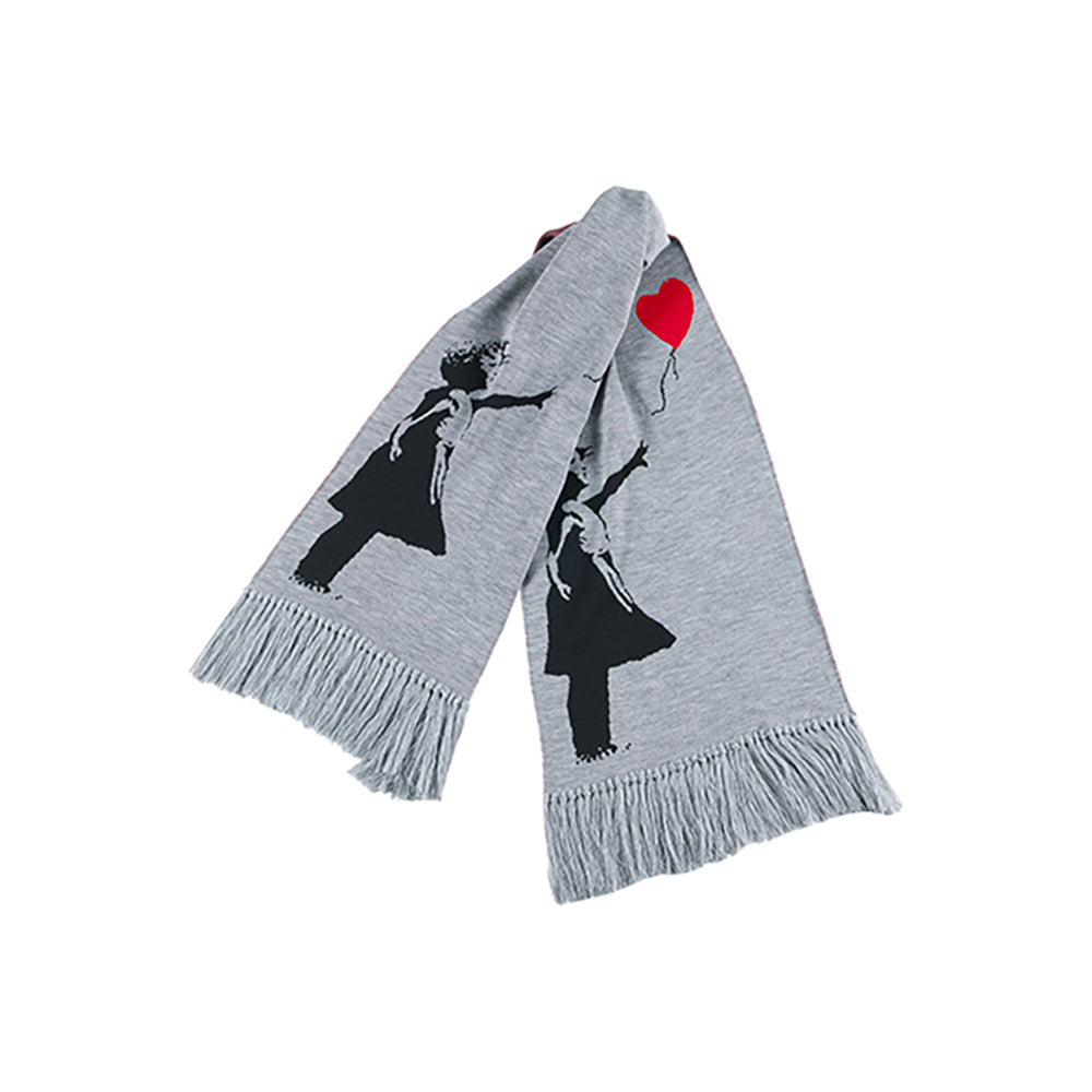 KNIT GANG COUNCIL "BRANDALISM" KNIT SCARF "GIRL WITH BALLOON"_0