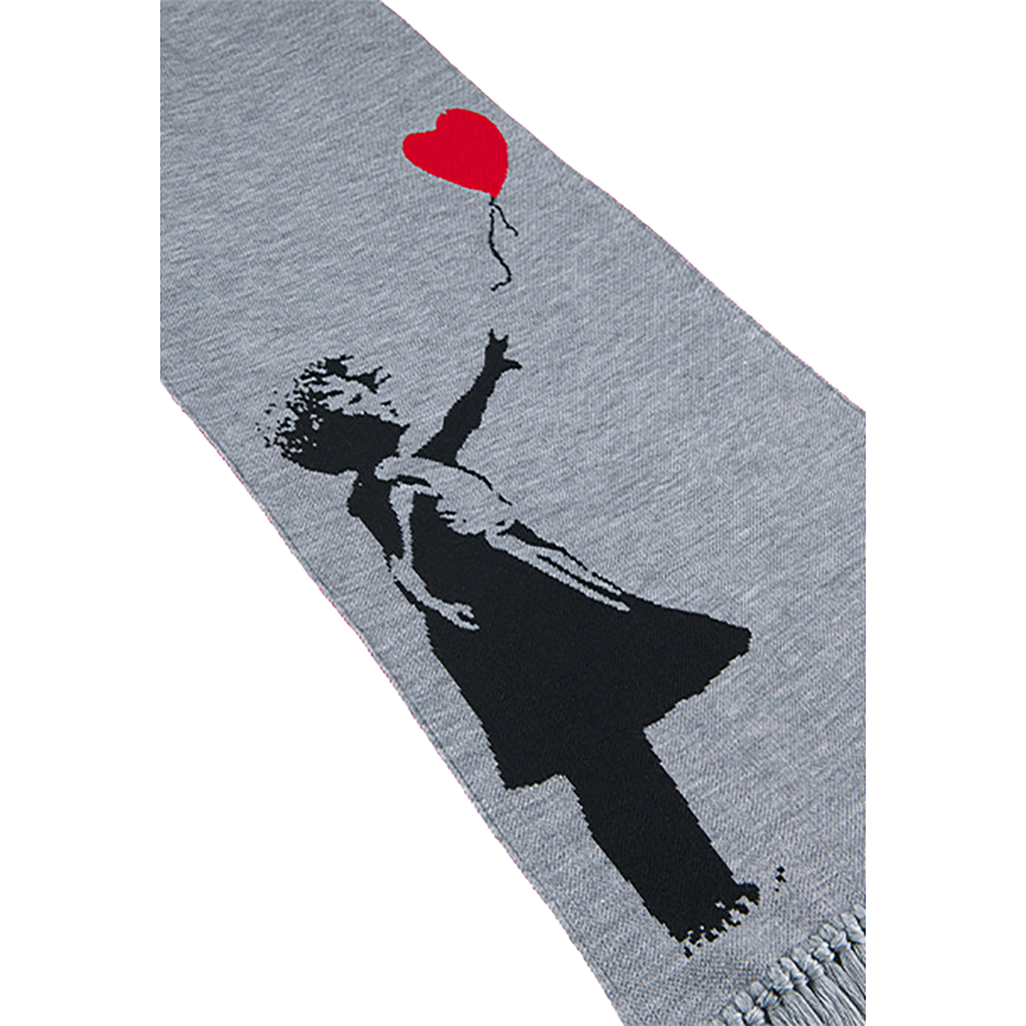 KNIT GANG COUNCIL "BRANDALISM" KNIT SCARF "GIRL WITH BALLOON"