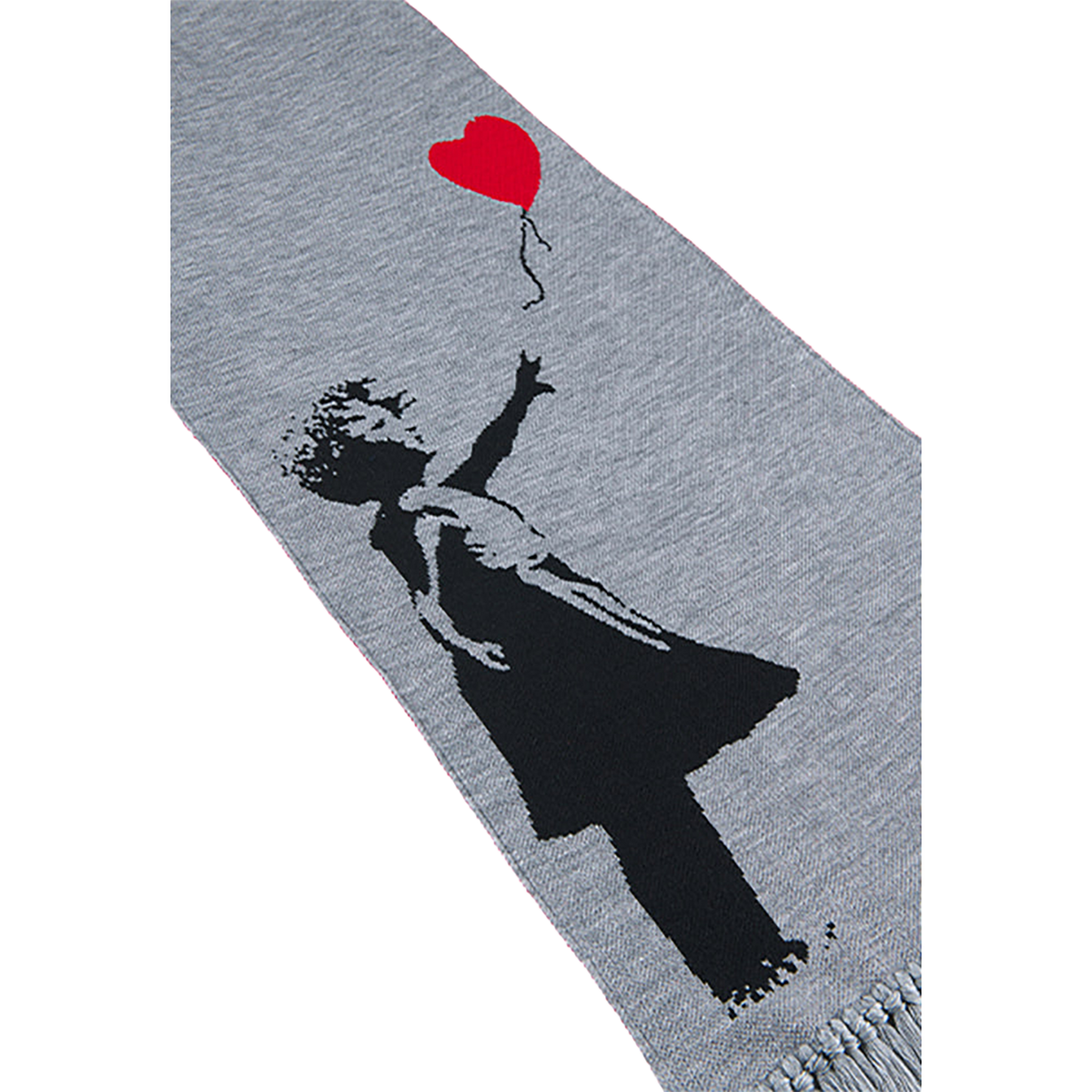 KNIT GANG COUNCIL "BRANDALISM" KNIT SCARF "GIRL WITH BALLOON"