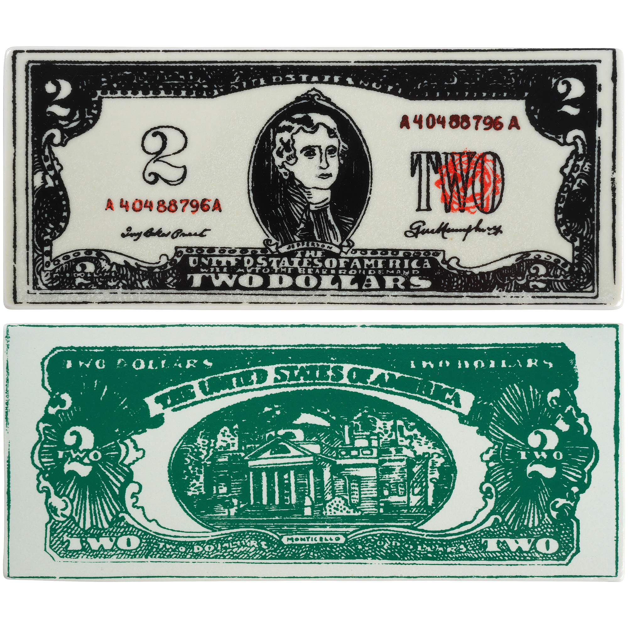 MLE CERAMICK ANDY WARHOL "Two Dollar Bills"《2027年2月発売予定》_1