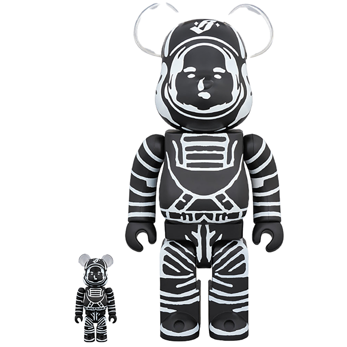 BE@RBRICK BILLIONAIRE BOYS CLUB ASTRONAUT BLACK 100％ & 400％