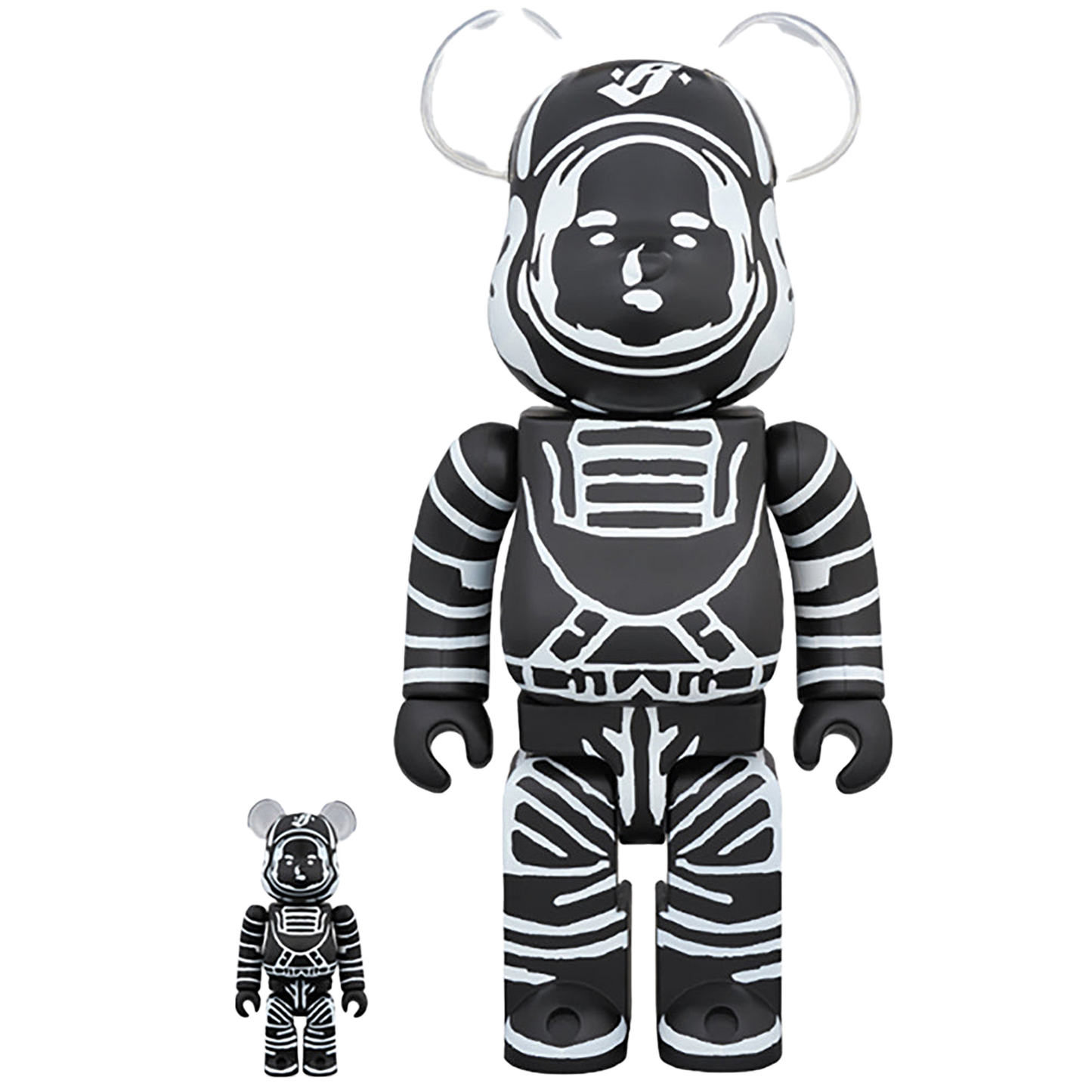 BE@RBRICK BILLIONAIRE BOYS CLUB ASTRONAUT BLACK 100％ & 400％