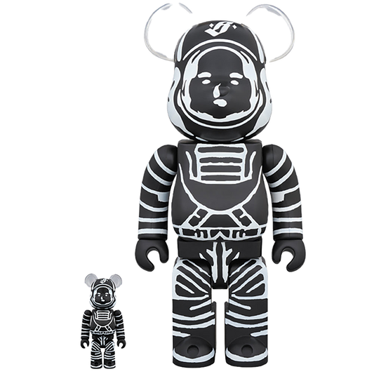 BE@RBRICK BILLIONAIRE BOYS CLUB ASTRONAUT BLACK 100％ & 400％