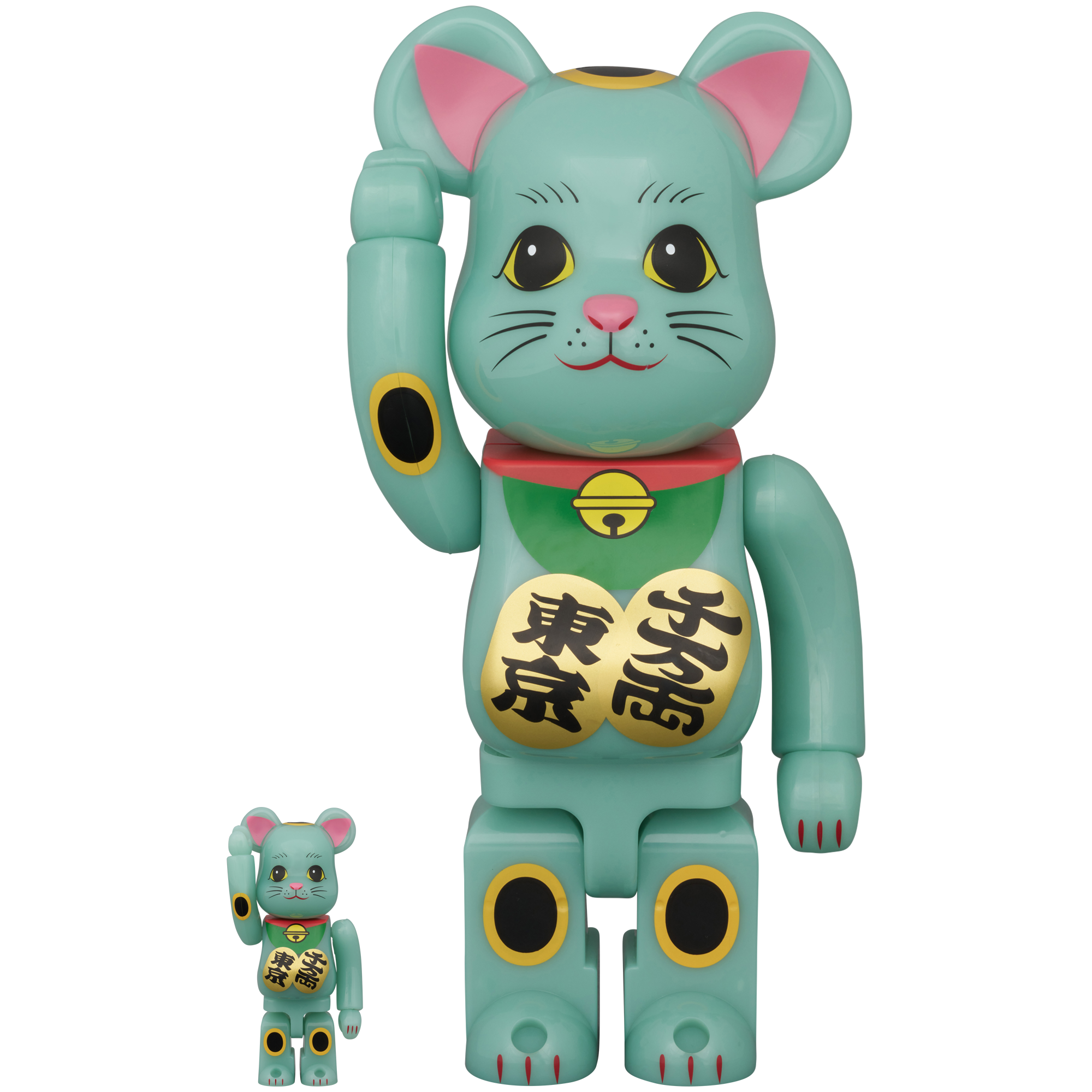 BE@RBRICK 招き猫 千万両・東京 翡翠 100％ & 400％《2026年9月発売予定》_0