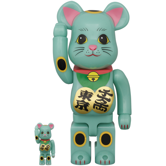 BE@RBRICK 招き猫 千万両・東京 翡翠 100％ & 400％《2026年9月発売予定》_0