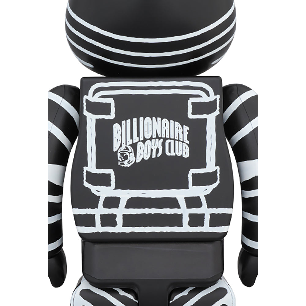 BE@RBRICK BILLIONAIRE BOYS CLUB ASTRONAUT BLACK 100％ & 400％_3