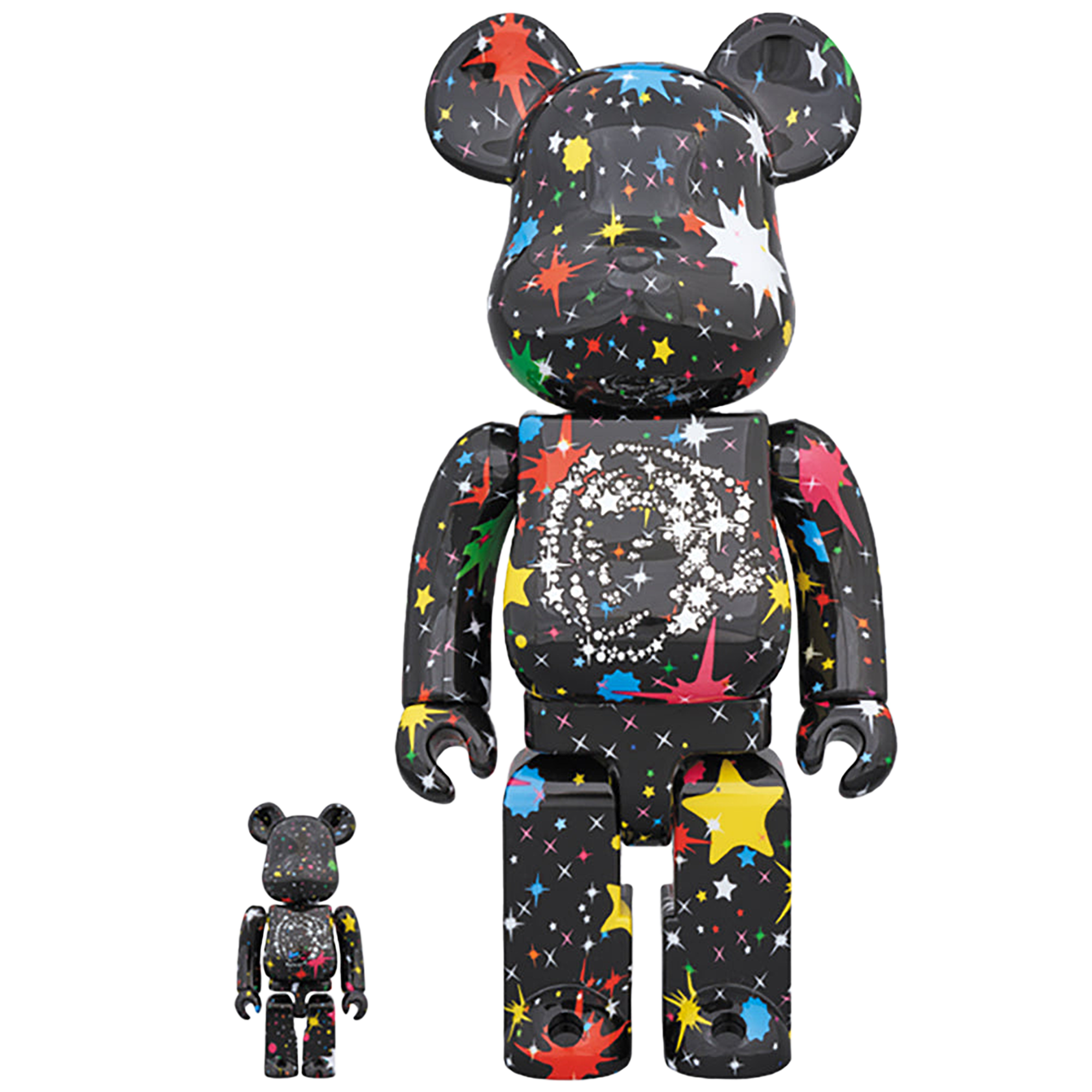 BE@RBRICK BILLIONAIRE BOYS CLUB STARFIELD BLACK 100％ & 400％