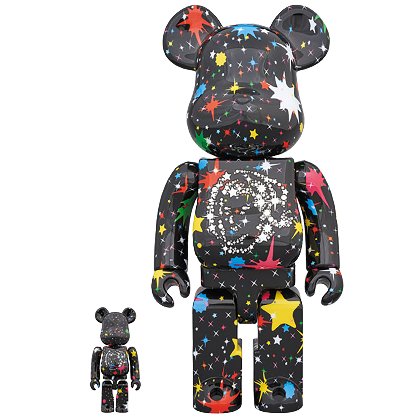 BE@RBRICK BILLIONAIRE BOYS CLUB STARFIELD BLACK 100％ & 400％
