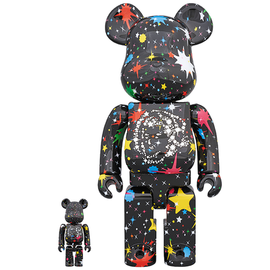 BE@RBRICK BILLIONAIRE BOYS CLUB STARFIELD BLACK 100％ & 400％