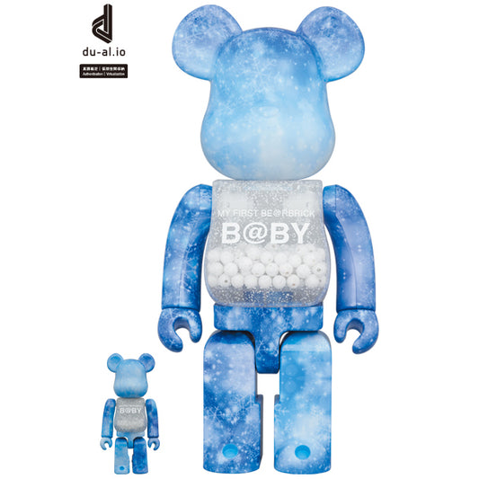 MY FIRST BE@RBRICK B@BY CRYSTAL OF SNOW Ver. 100％ & 400％_0