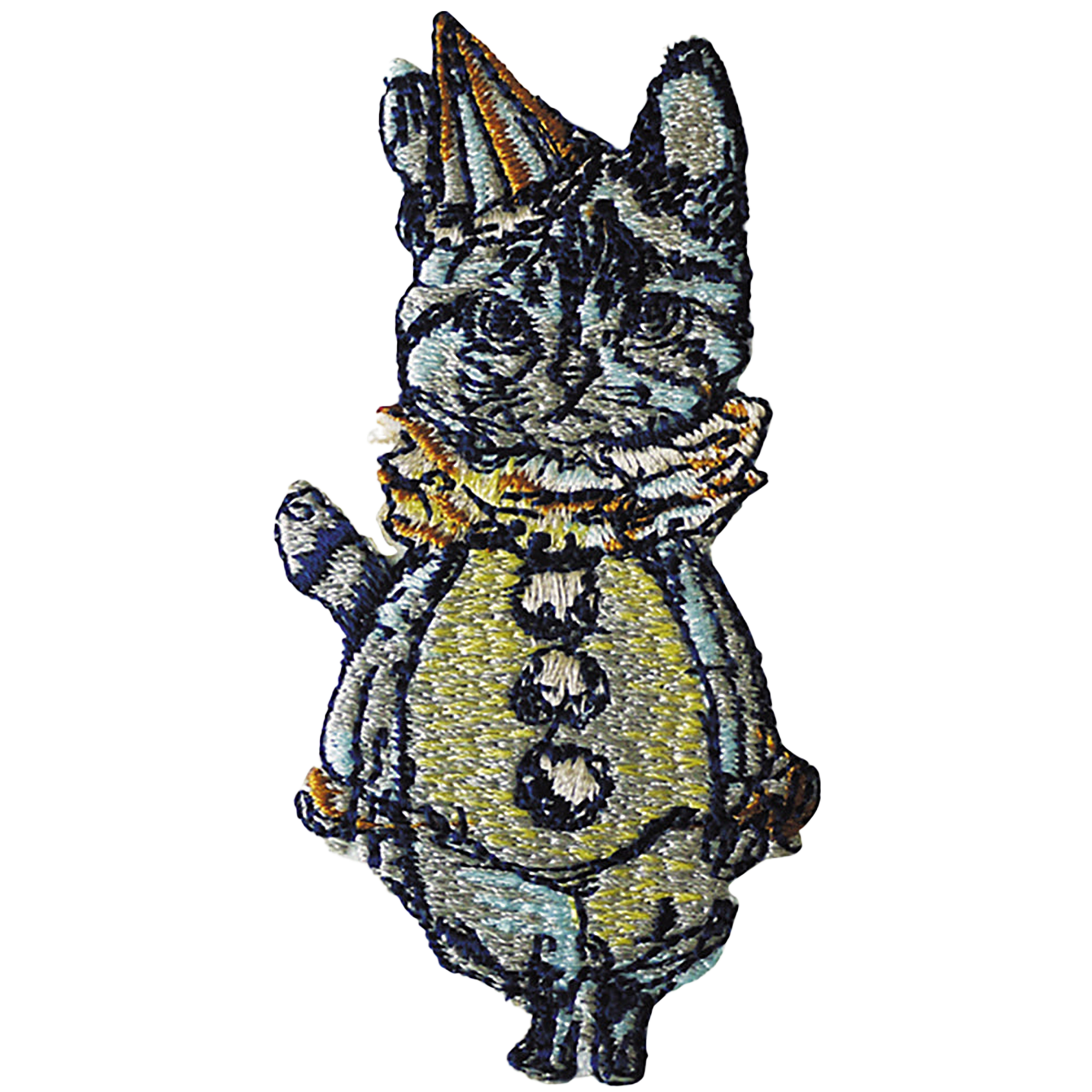 gris gris des BONBON オリジナル刺繍ワッペン／カードセット 猫の案内人（2個セット）（刺繍ワッペン、カード1枚、封筒1枚）