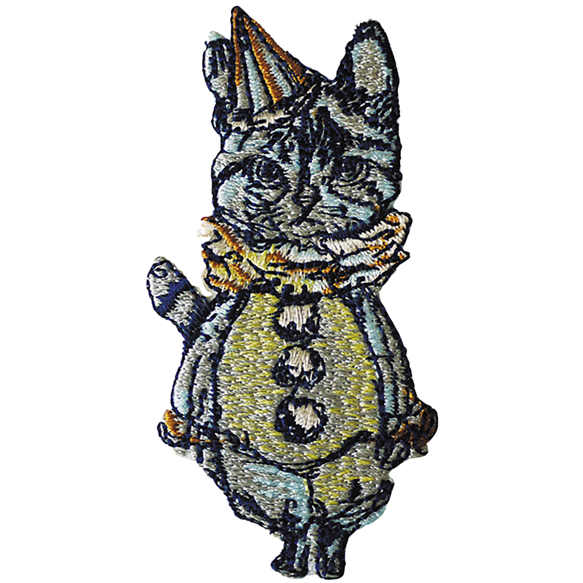 gris gris des BONBON オリジナル刺繍ワッペン／カードセット 猫の案内人（2個セット）（刺繍ワッペン、カード1枚、封筒1枚）