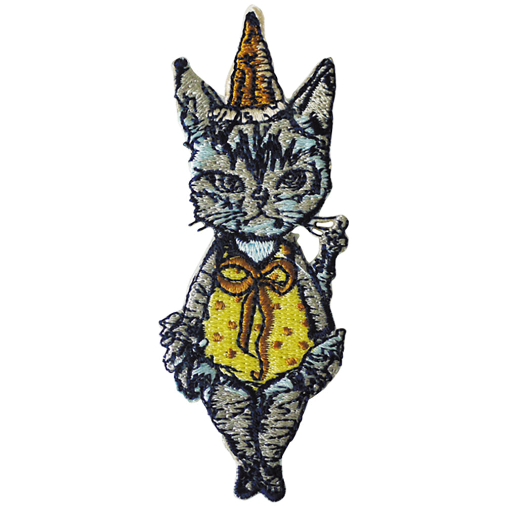 gris gris des BONBON オリジナル刺繍ワッペン／カードセット 猫の案内人（2個セット）（刺繍ワッペン、カード1枚、封筒1枚）_2