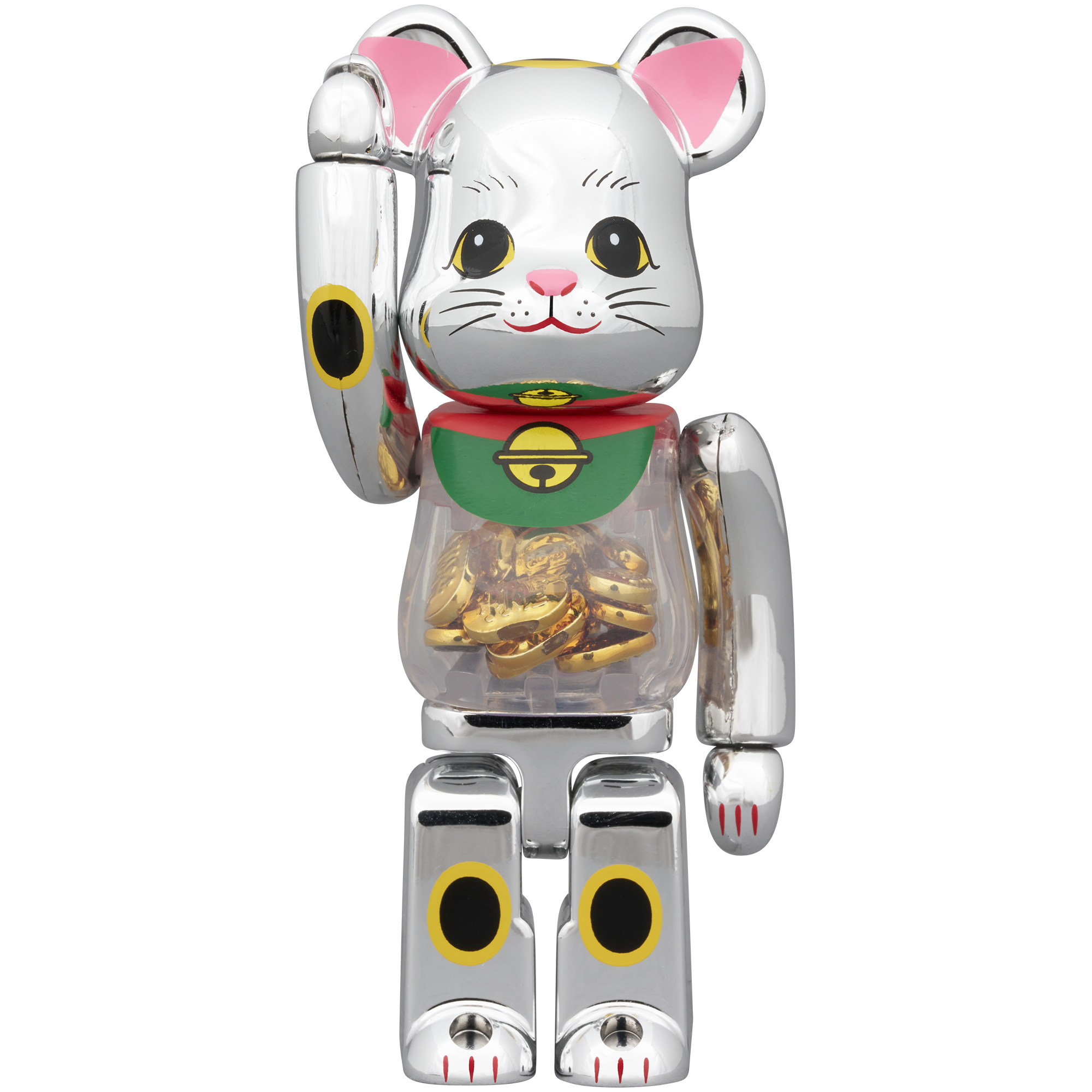 BE@RBRICK 招き猫小判千万両銀メッキ100％ & 400％ | MEDICOM TOY
