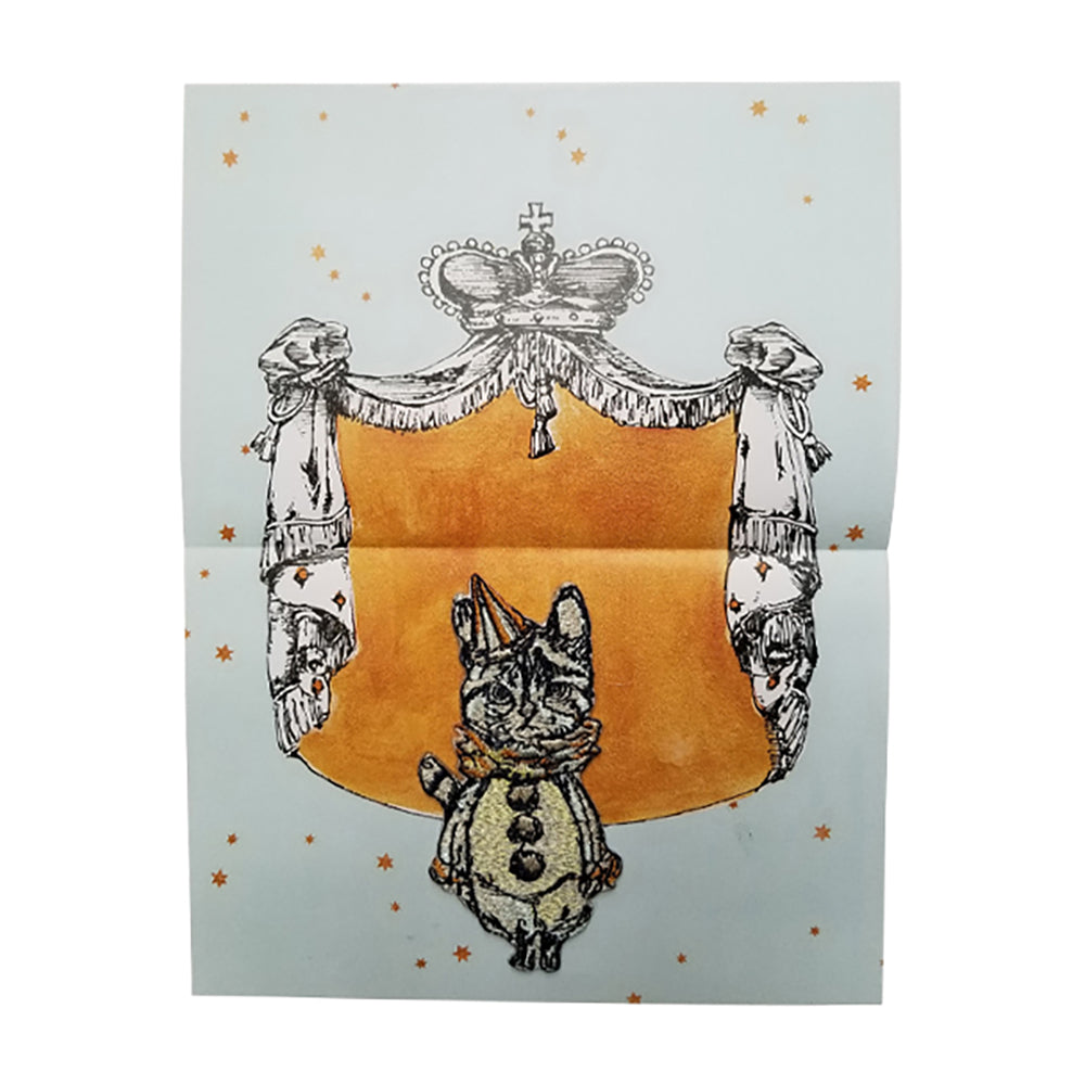 gris gris des BONBON オリジナル刺繍ワッペン／カードセット 猫の案内人（2個セット）（刺繍ワッペン、カード1枚、封筒1枚）_3