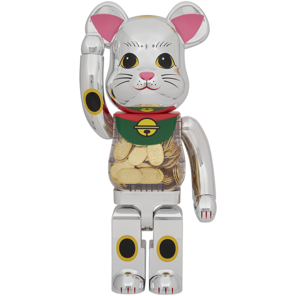 BE@RBRICK 招き猫 小判 千万両 銀メッキ 1000％ | MEDICOM TOY