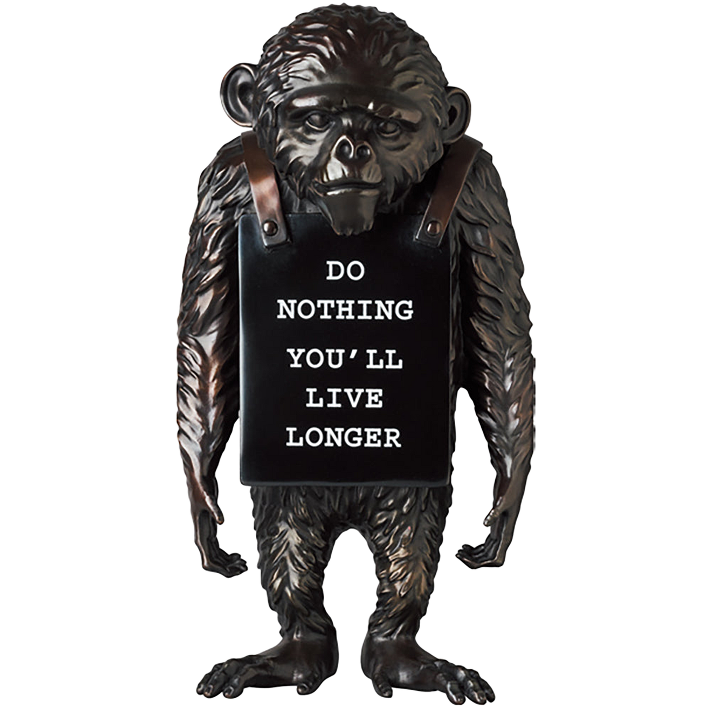 MONKEY SIGN BRONZE STATUE