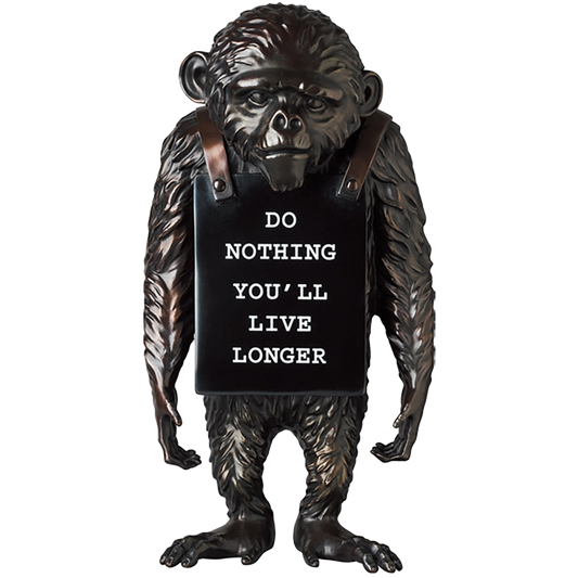 MONKEY SIGN BRONZE STATUE