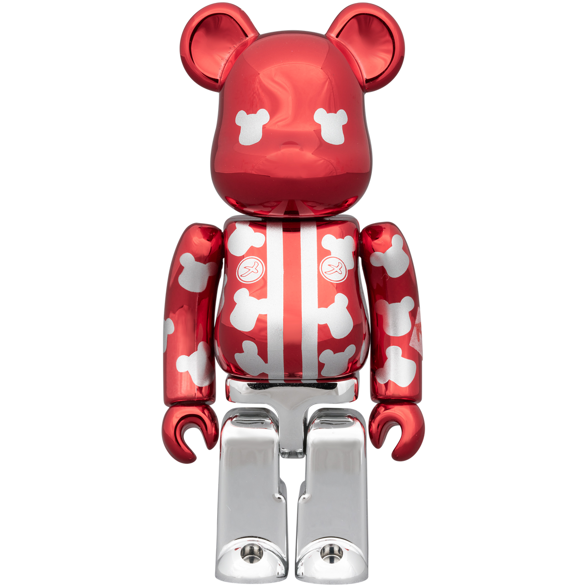 BE@RBRICK メ組 はっぴ 赤メッキ 100％ ノベルティ_0