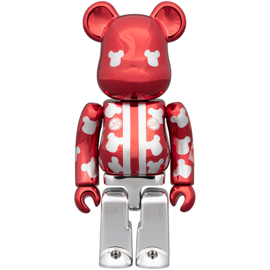 BE@RBRICK メ組 はっぴ 赤メッキ 100％ ノベルティ_0