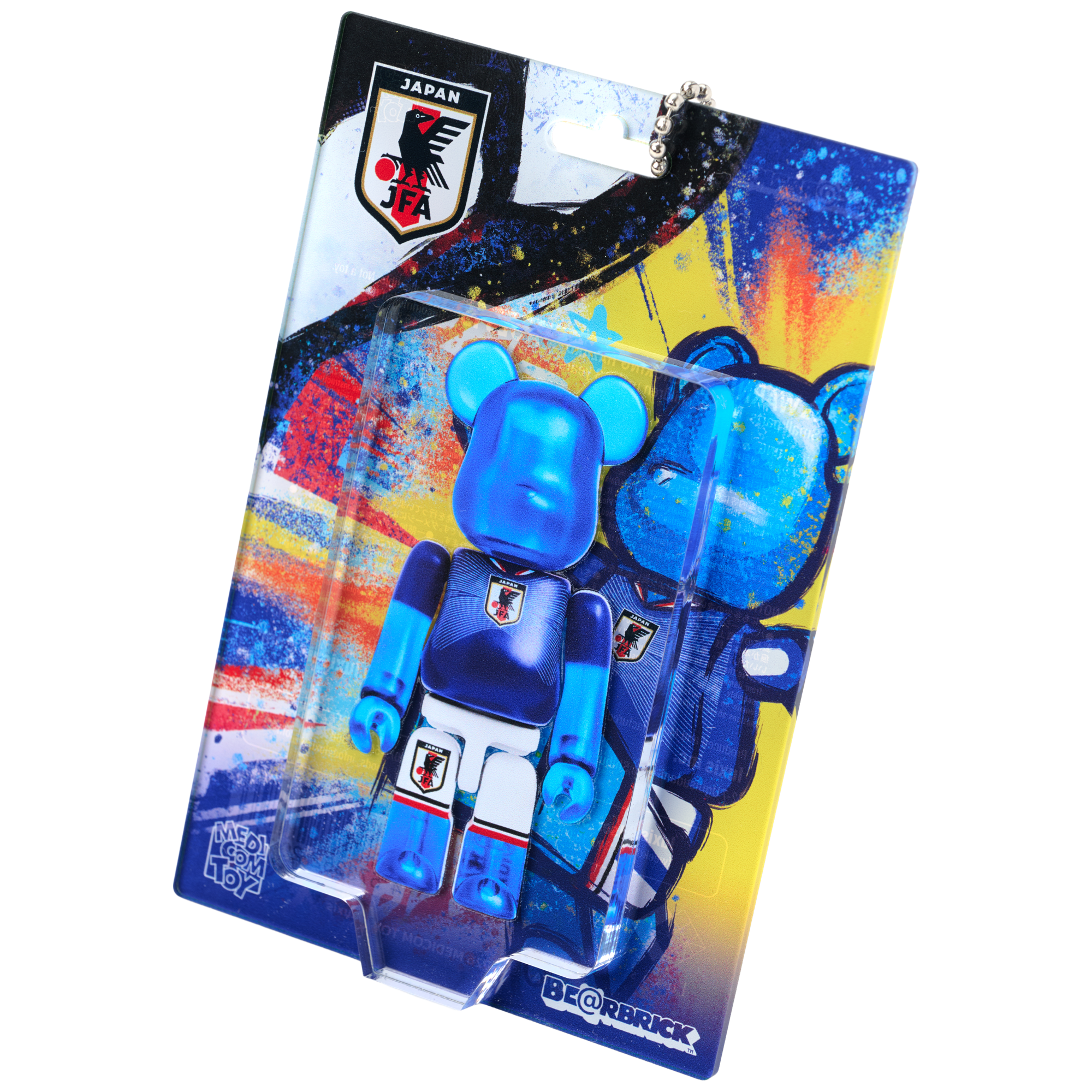サッカー日本代表 オフィシャルライセンス商品 BE@RBRICK サッカー日本代表 Ver. アクリルキーホルダー (ブリスター風)_1