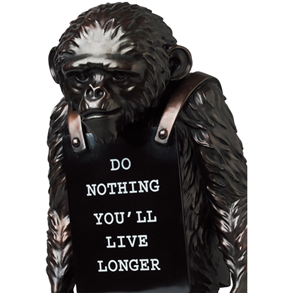 MONKEY SIGN BRONZE STATUE