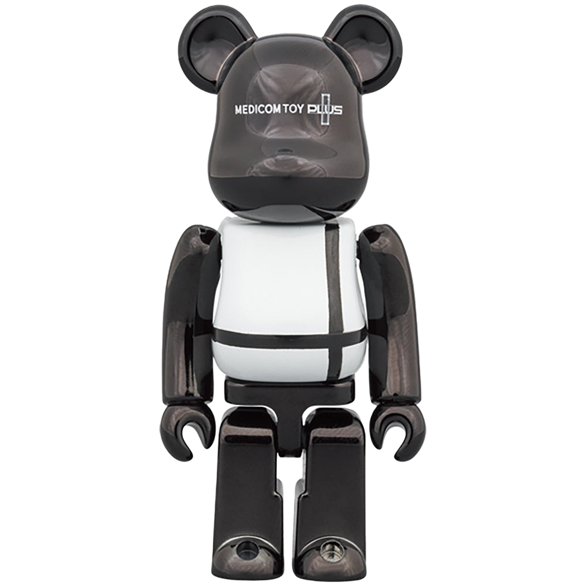 BE@RBRICK MEDICOM TOY PLUS BLACK CHROME Ver. 100％ ＆ 400％