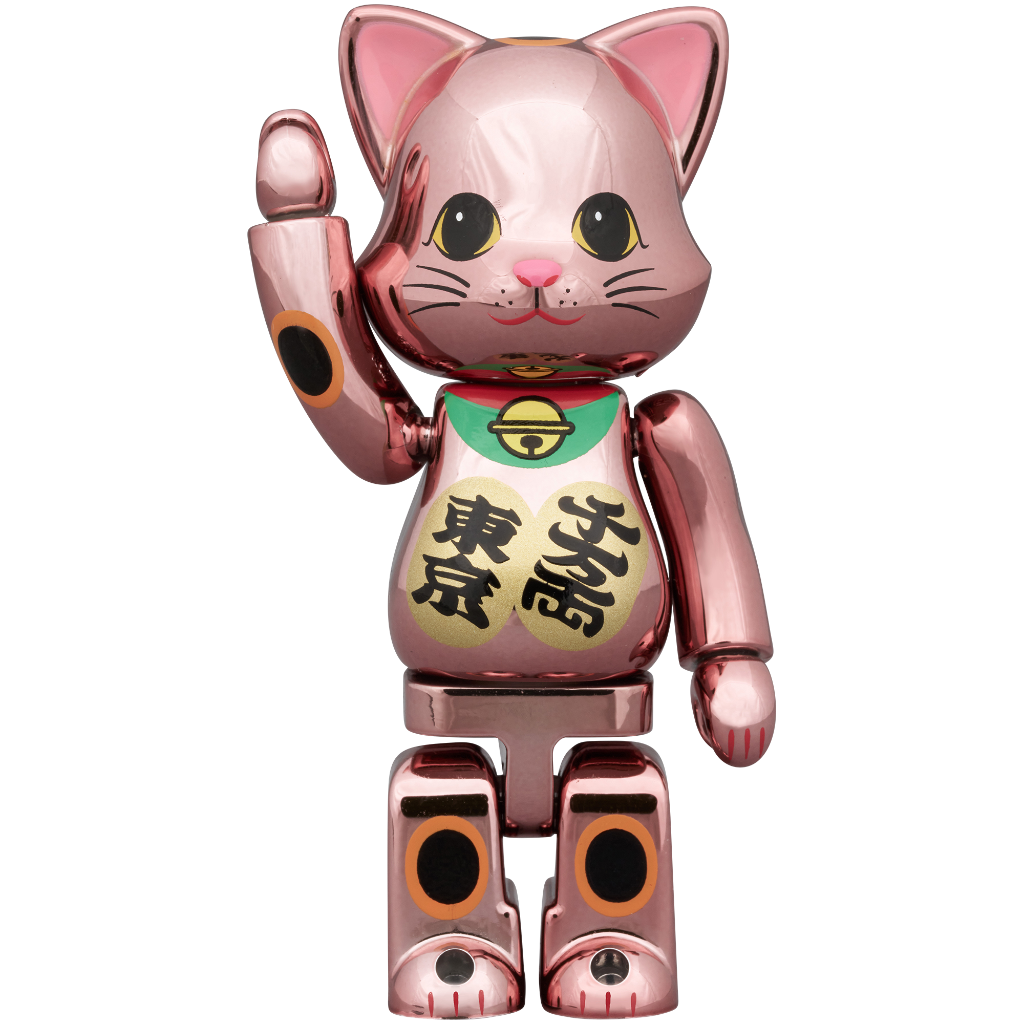 NY@BRICK 招き猫 千万両・東京 桃金メッキ 100％ & 400％_1