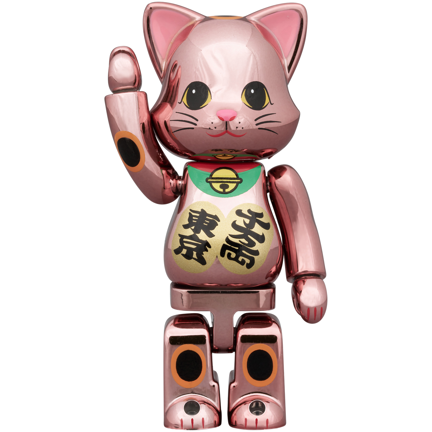 NY@BRICK 招き猫 千万両・東京 桃金メッキ 100％ & 400％_1