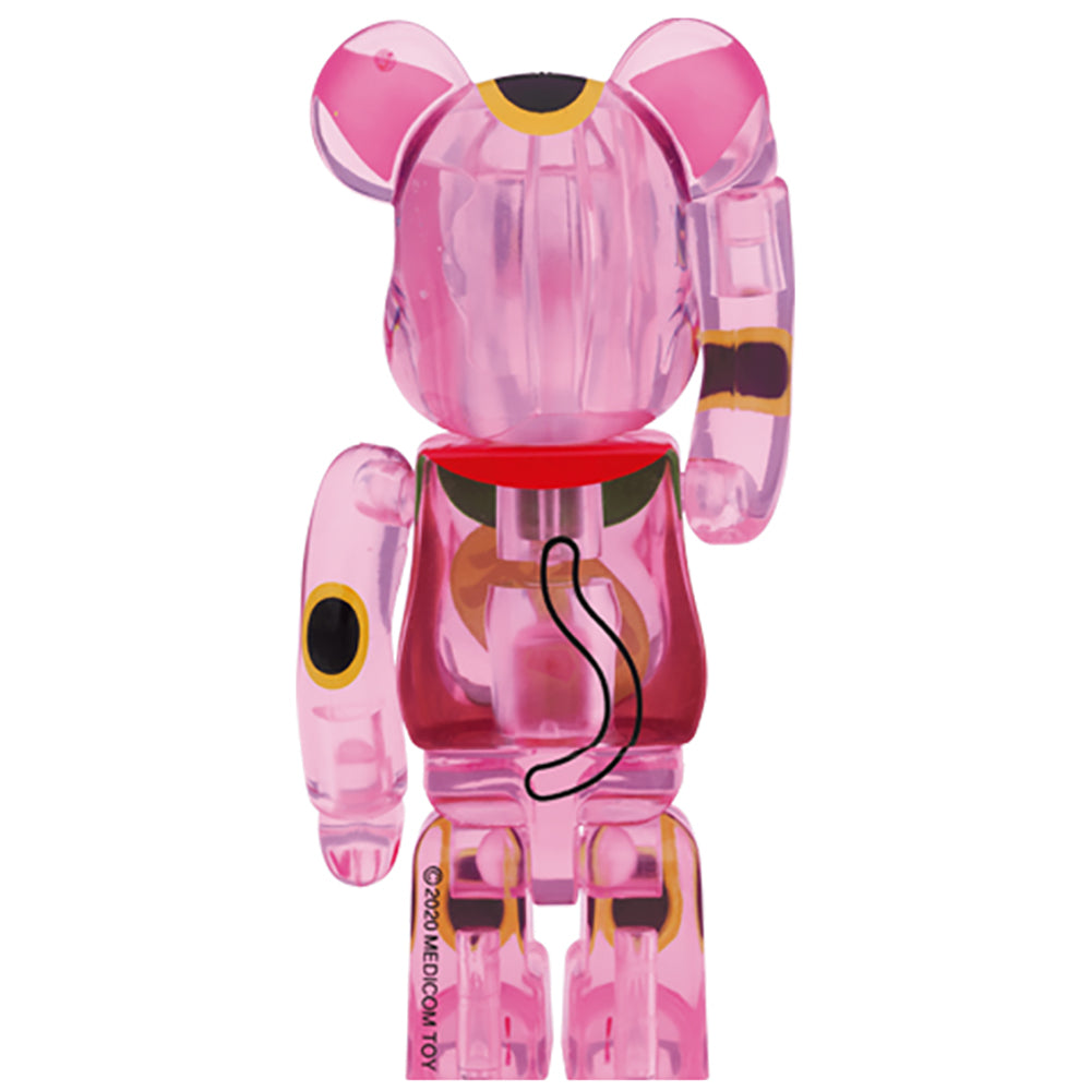 BE@RBRICK 招き猫 桃色透明 100％_1