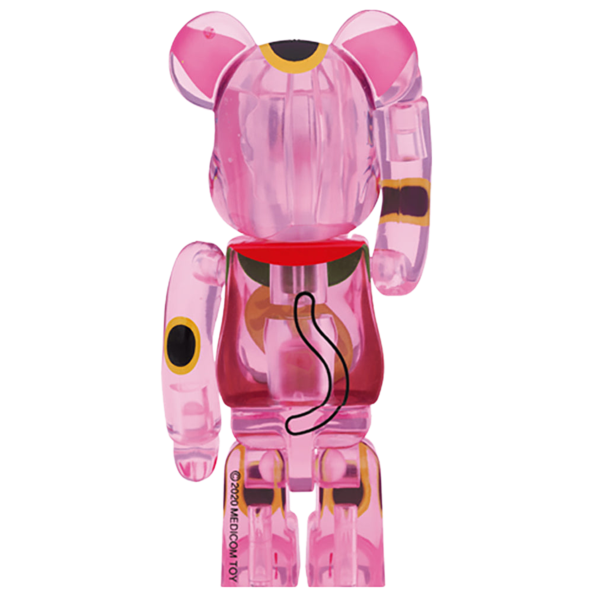 BE@RBRICK 招き猫 桃色透明 100％