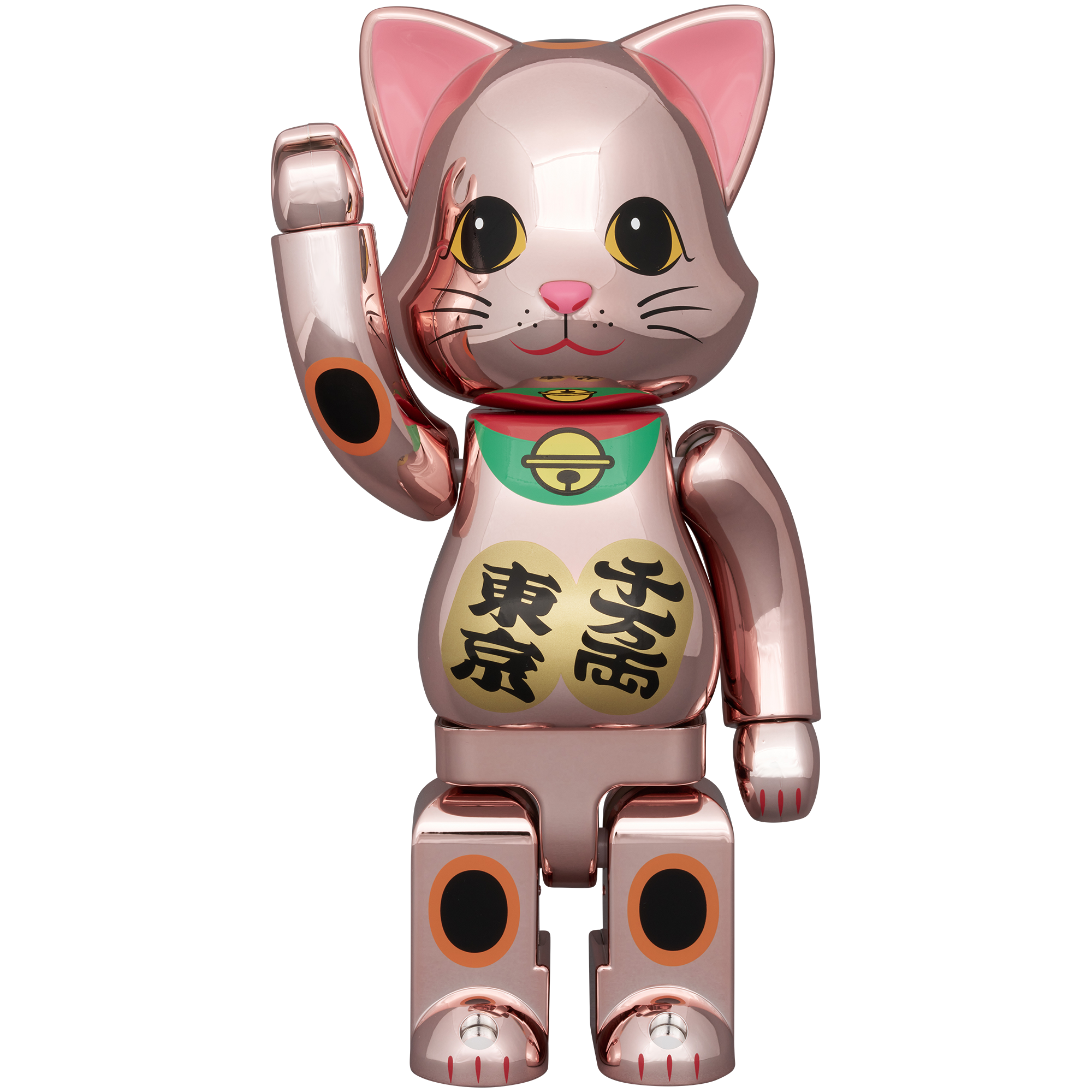 NY@BRICK 招き猫 千万両・東京 桃金メッキ 100％ & 400％_2