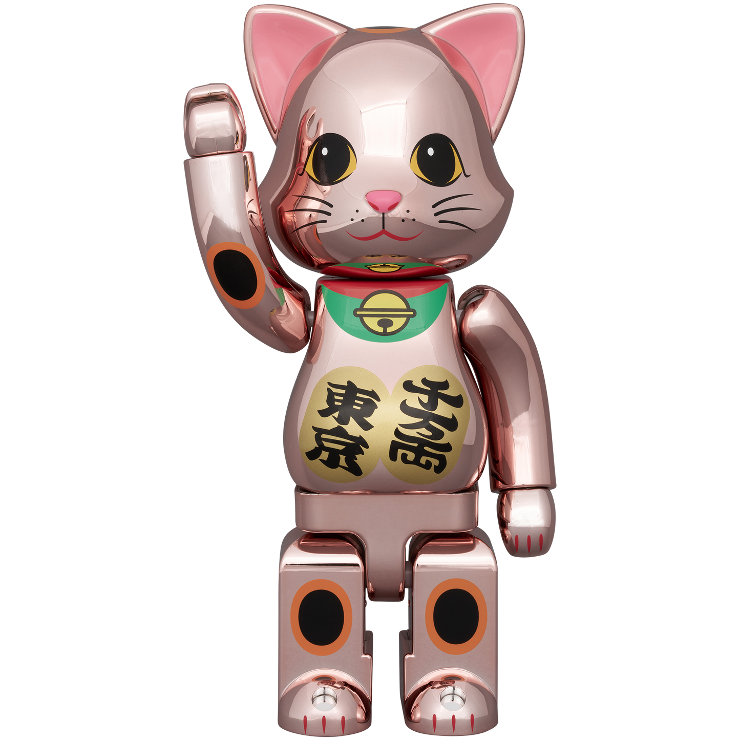 NY@BRICK 招き猫 千万両・東京 桃金メッキ 100％ & 400％_2
