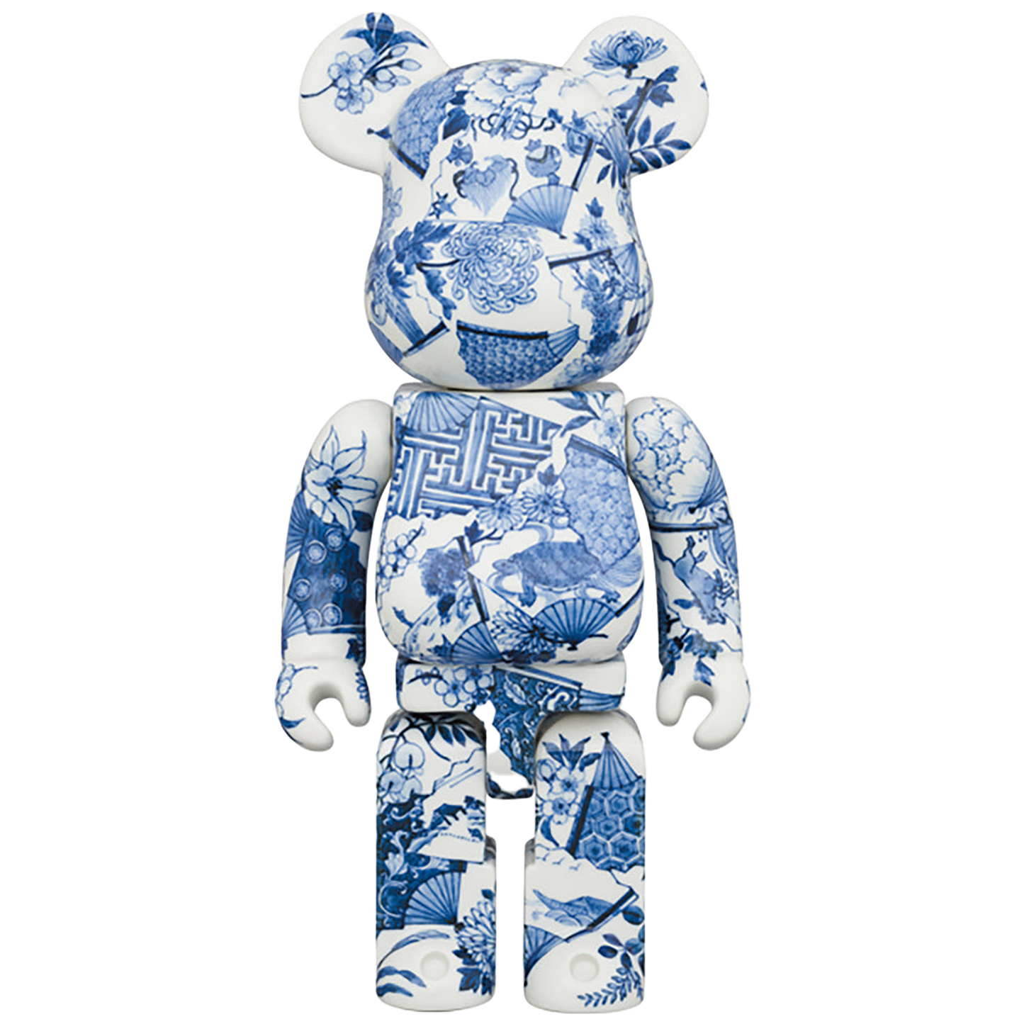 九谷BE@RBRICK 染付四季花扇面散し
