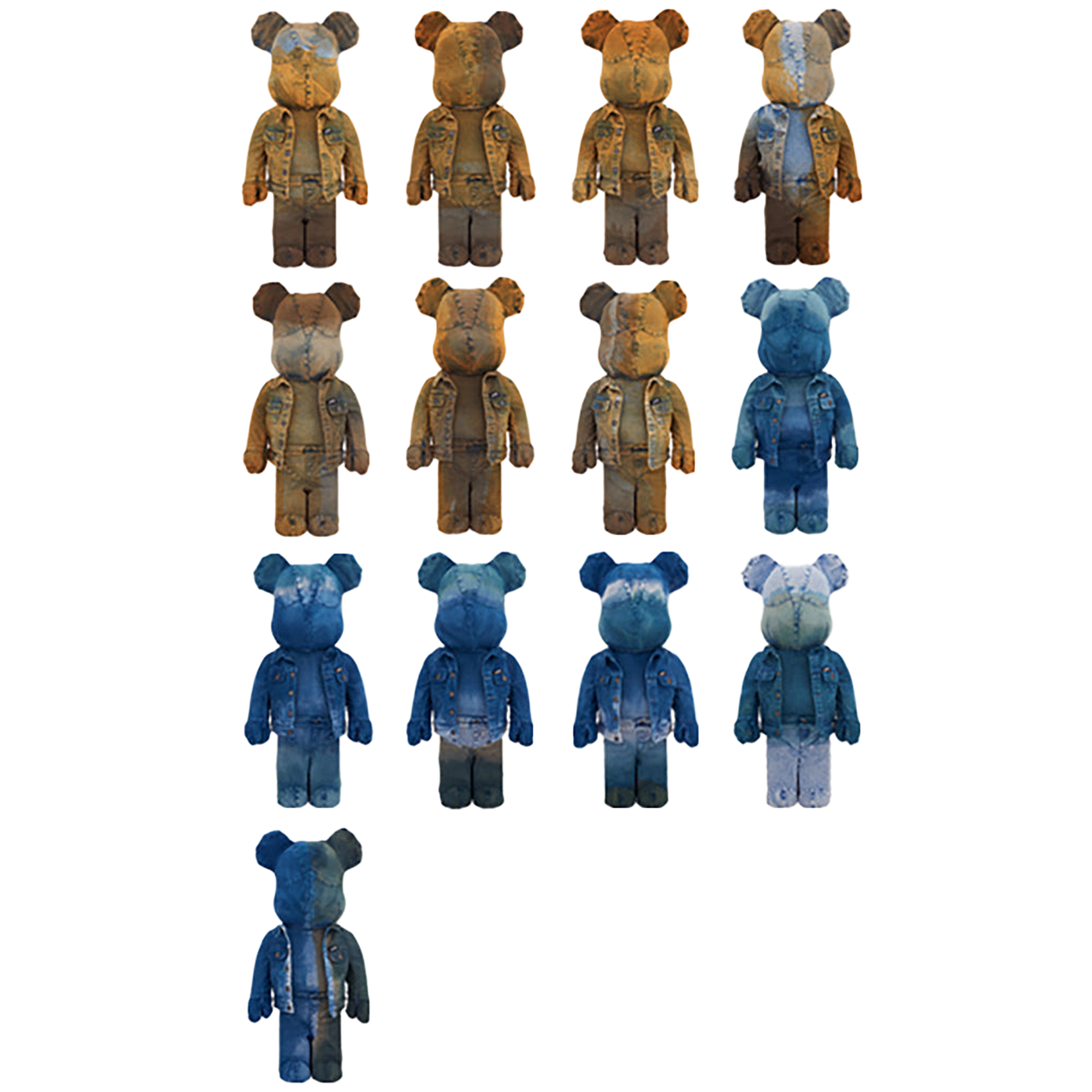 DRxROMANELLI × GUESS ONE OF KIND COLLECTION BE@RBRICK 1000％